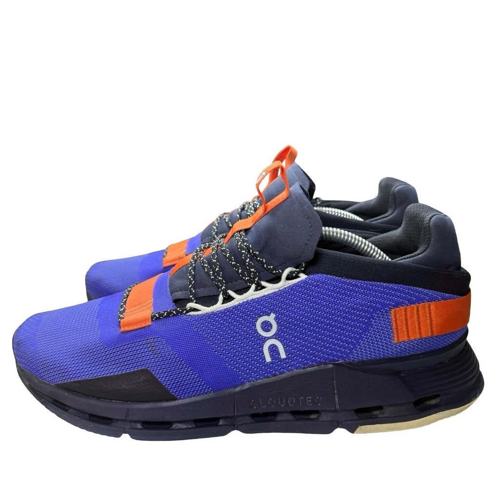 On Cloudnova Z5 Running Shoes Mens 10.5 Blue Orange CloudTec Sneakers - Picture 5 of 9